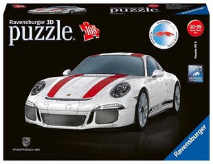 3D пазлы Ravensburger Porsche 911R, 12528, 108 д. цена и информация | Пазлы | hansapost.ee