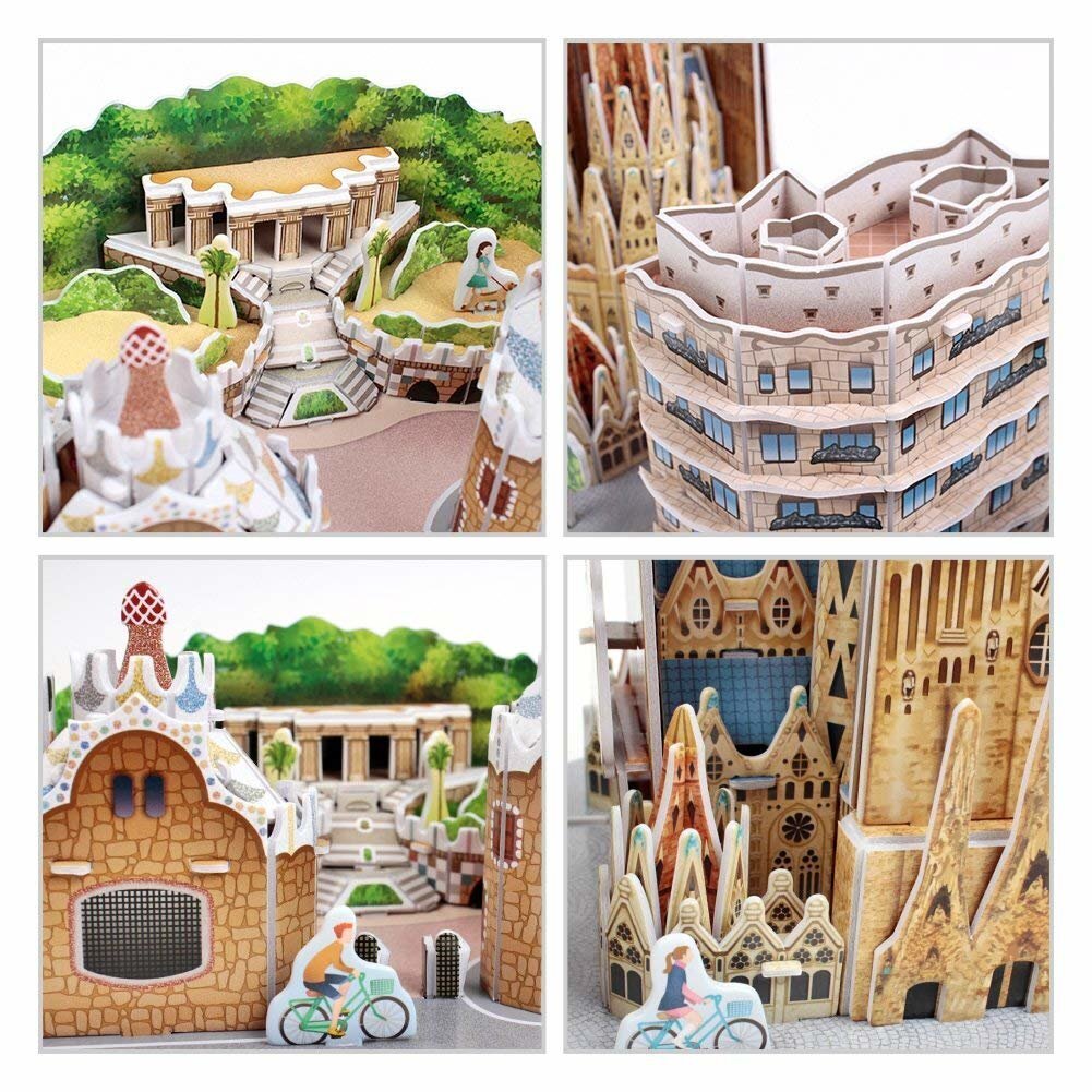 3D pusle CubicFun "Barcelona", 186-osaline hind ja info | Pusled lastele ja täiskasvanutele | hansapost.ee