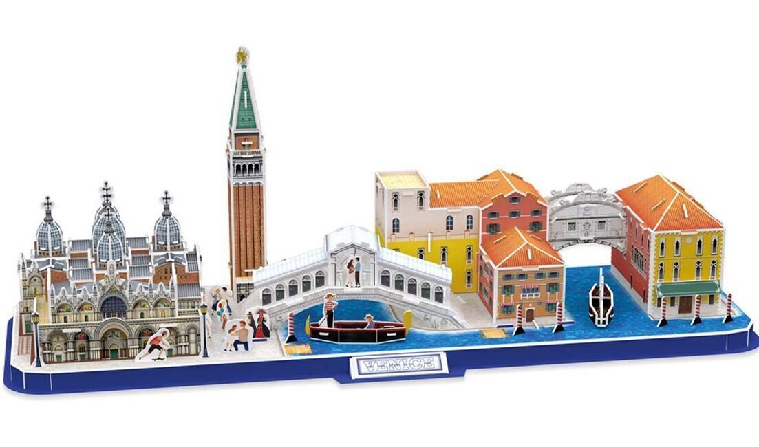 3D pusle CubicFun City Line Venezia 126 osa hind ja info | Pusled lastele ja täiskasvanutele | hansapost.ee