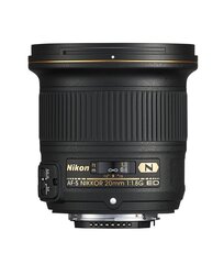 Nikon AF-S Nikkor 20мм f/1.8G ED oбъектив цена и информация | Объективы | hansapost.ee