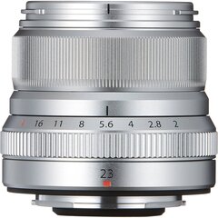 Fujinon XF 23 мм f/2.0 R WR объектив, серебристый цена и информация | Объективы | hansapost.ee