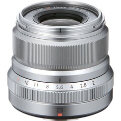 Fujinon XF 23 мм f/2.0 R WR объектив, серебристый цена и информация | Объективы | hansapost.ee