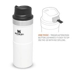 Termoskruus The Trigger-Action Travel Mug Classic 0.35 l, valge hind ja info | Termosed ja termokruusid | hansapost.ee