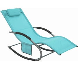 Уличное кресло-качалка SoBuy OGS28-HB, синее цена и информация | Шезлонги | hansapost.ee