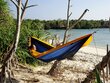 Võrkkiik Amazonas Adventure XXL, sinine/kollane цена и информация | Võrkkiiged | hansapost.ee