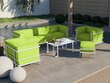 Kolmekohaline aiadiivan Calme Jardin Cannes, heleroheline/valge цена и информация | Aiatoolid, rõdutoolid | hansapost.ee