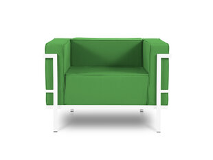 Уличное кресло Calme Jardin Cannes, зеленое/белое цена и информация | Садовые стулья, кресла, пуфы | hansapost.ee