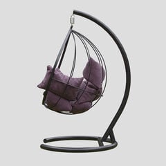 Подвесное кресло Kalune Design Mavera, фиолетовое/черное цена и информация | Садовые стулья, кресла, пуфы | hansapost.ee
