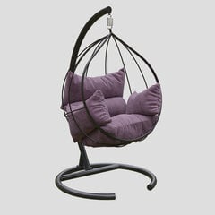 Подвесное кресло Kalune Design Mavera, фиолетовое/черное цена и информация | Садовые стулья, кресла, пуфы | hansapost.ee