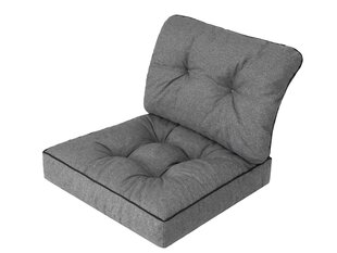 Комплект подушек на стул Emma Tech 50 см, серый цена и информация | Подушки, наволочки, чехлы | hansapost.ee