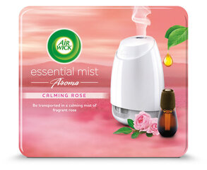Автоматический ароматизатор для дома Air Wick Essential Mist с успокаивающим наполнителем аромата розы, 1 шт. цена и информация | Освежители воздуха | hansapost.ee