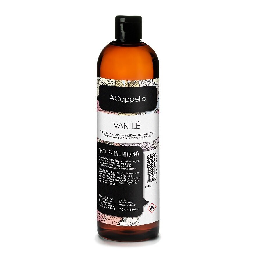 Kodulõhnastaja täide ACappella Vanill 500 ml цена и информация | Lõhnapulgad ja kodulõhnastajad | hansapost.ee