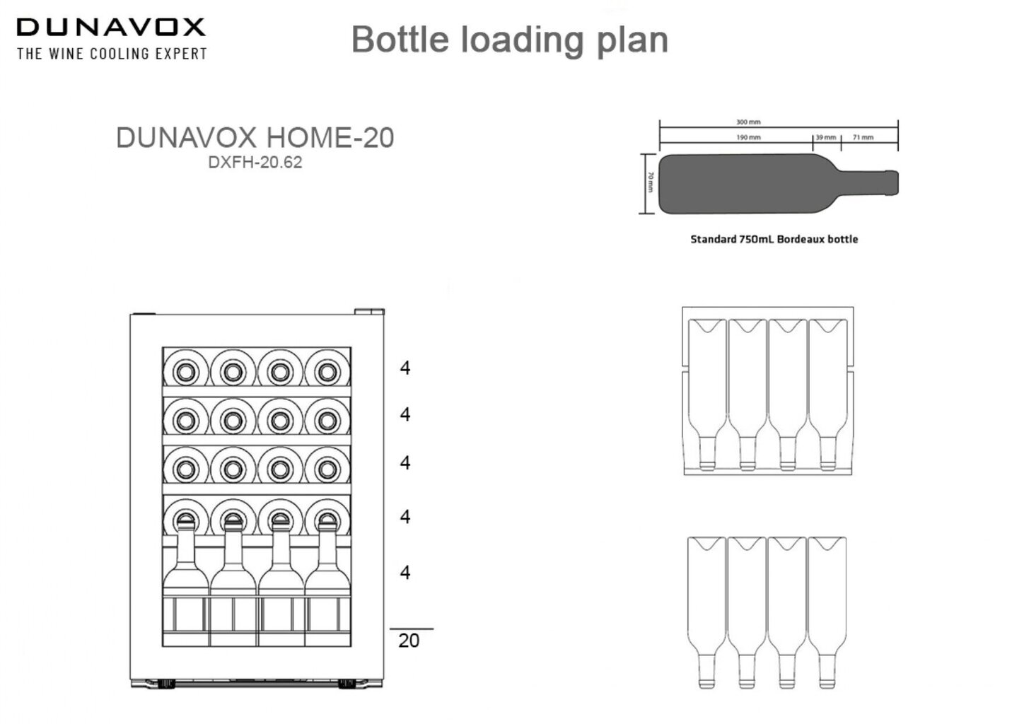 Dunavox DXFH-20.62 hind ja info | Veinikülmkapid | hansapost.ee