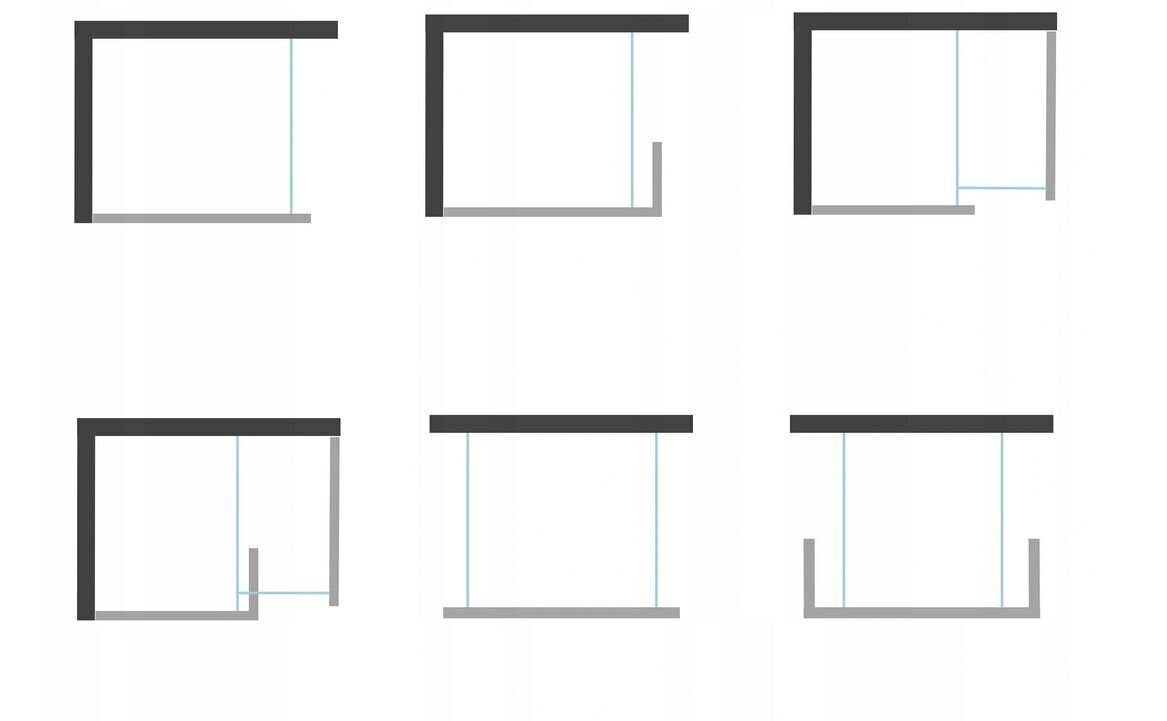 Dušisein Mexen Kioto, black mat/black frame 50,60,70,80,90,100,110,120,130,140x200 cm цена и информация | Dušiseinad ja dušiuksed | hansapost.ee