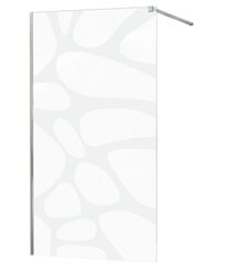 Стенка для душа Mexen Kioto, хром/узорчатое стекло 70,80,90,100,110,120x200 см цена и информация | Душевые двери и стены | hansapost.ee