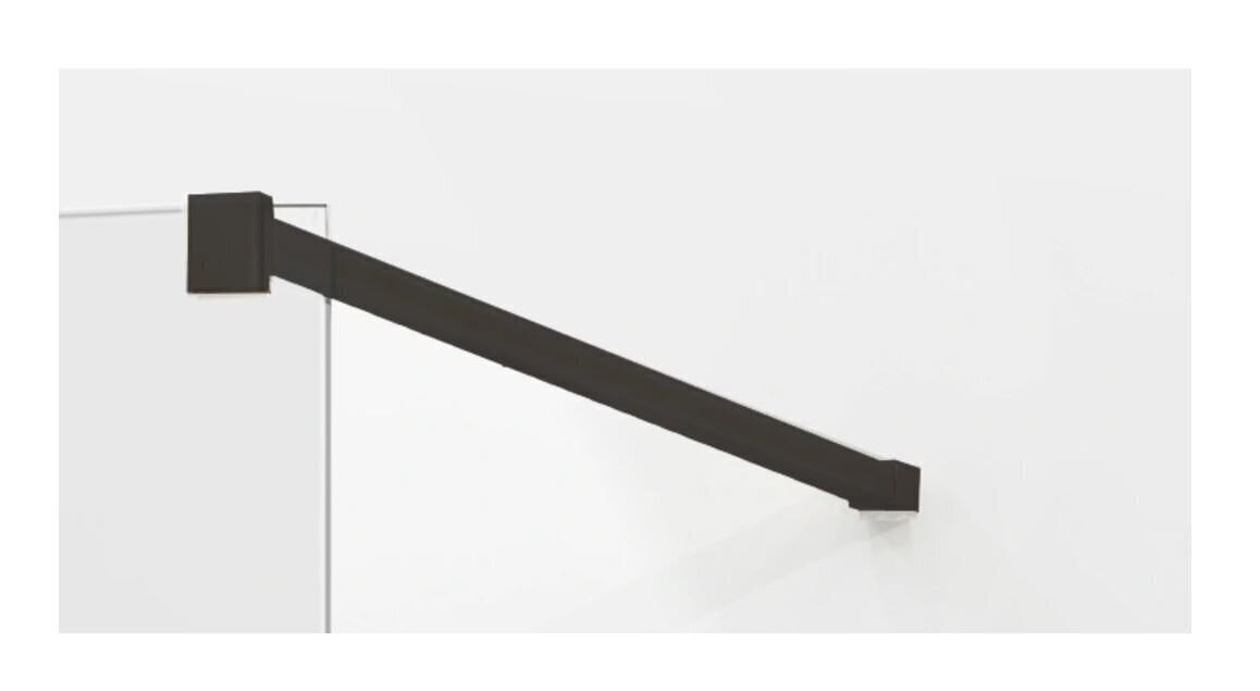 Dušisein Mexen Kioto, black/mustriga klaas 70,80,90,100,110,120x200 cm цена и информация | Dušiseinad ja dušiuksed | hansapost.ee