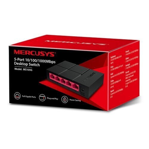 Mercusys MS105G цена и информация | Võrgulülitid | hansapost.ee