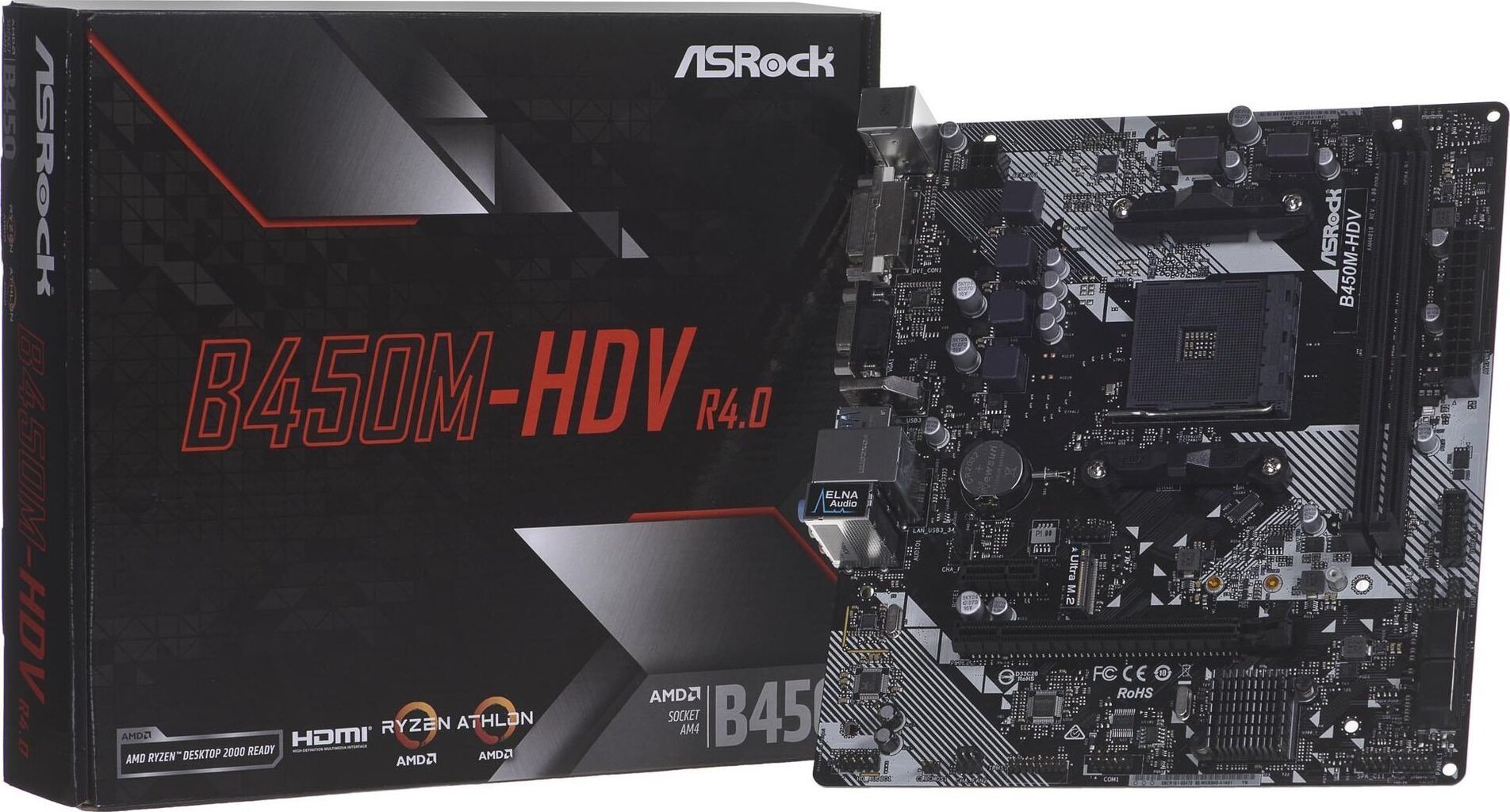 ASRock B450M-HDV R4.0 цена и информация | Emaplaadid | hansapost.ee