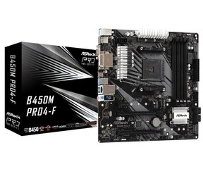 Asrock B450M Pro4-F hind ja info | Emaplaadid | hansapost.ee