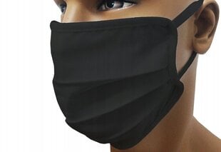 Korduvkasutatav mask 1 kihiline, must hind ja info | Esmaabi | hansapost.ee