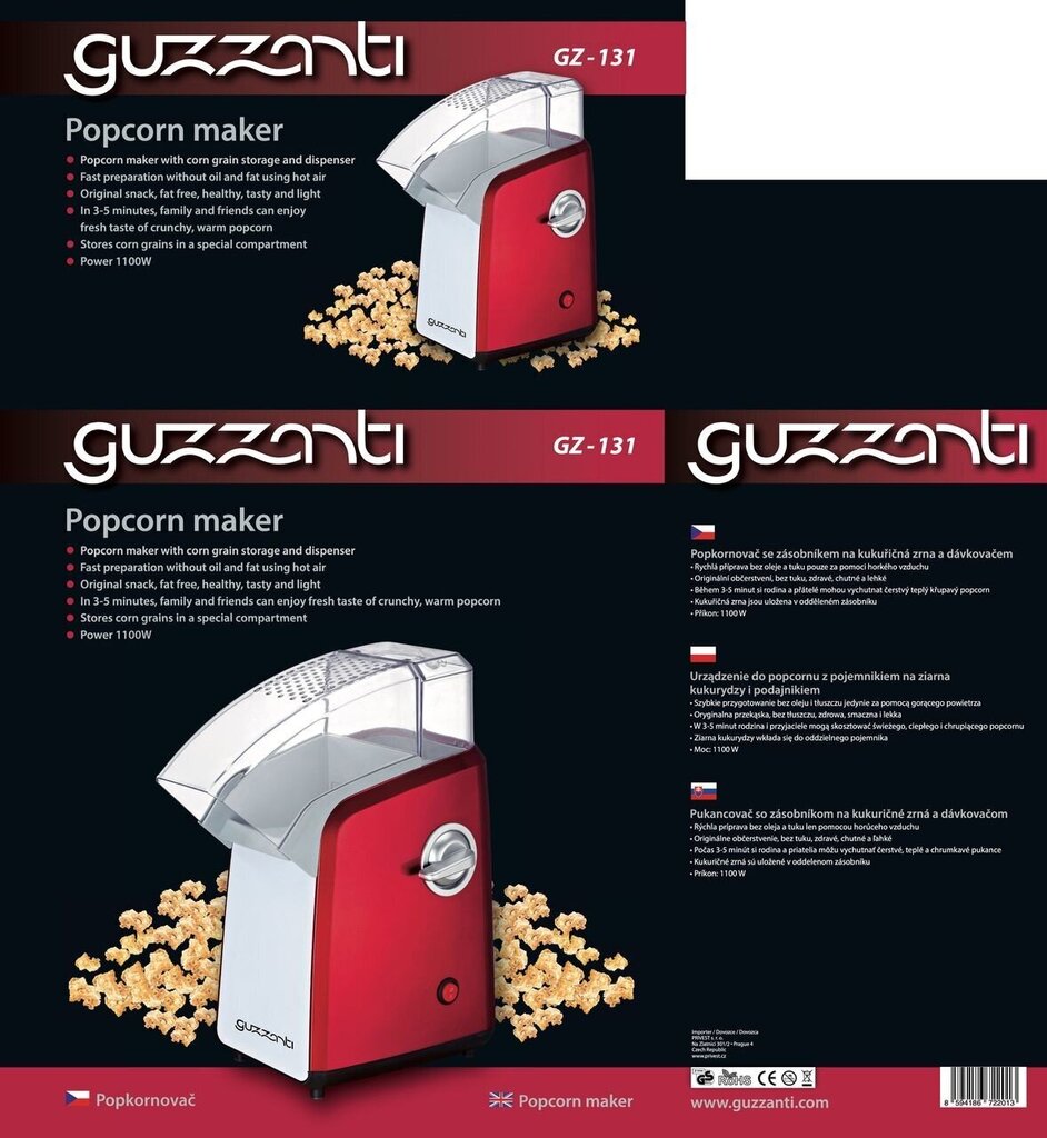 Guzzanti GZ-131 цена и информация | Muu köögitehnika | hansapost.ee