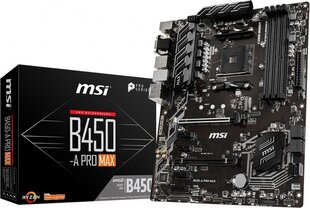 MSI B450-A Pro MAX цена и информация | Материнские платы | hansapost.ee