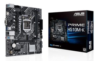 Asus PRIME H510M-K hind ja info | Emaplaadid | hansapost.ee