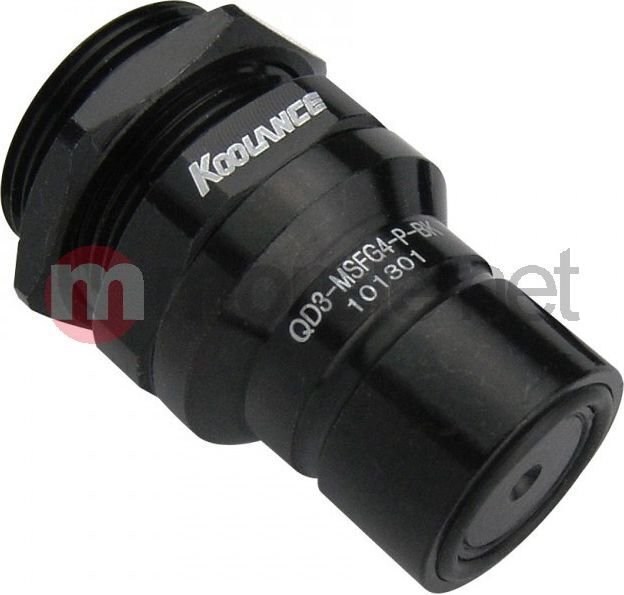 Koolance QD3 Male Quick Disconnect No-Spill Coupling, Panel Female Threaded G 1/4 BSPP Black (QD3-MSFG4-P-BK) цена и информация | Vesijahutuse lisaseadmed | hansapost.ee