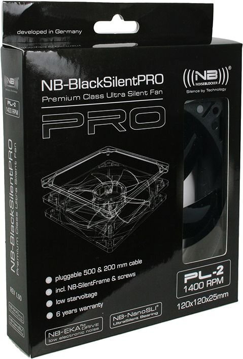 Noiseblocker BlackSilent Pro PL2 ITR-PL-2 hind ja info | Arvuti ventilaatorid | hansapost.ee