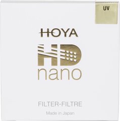 Hoya filter UV HD Nano 58mm hind ja info | Fotoaparaatide filtrid | hansapost.ee