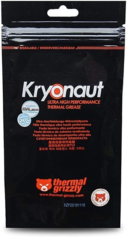 Thermal Grizzly Kryonaut thermal grease, 1g (TG-K-001-RS) hind ja info | Termopastad | hansapost.ee