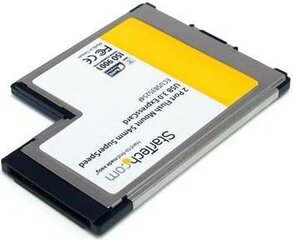 StarTech FLUSH MOUNT EXPRESSCARD USB 3 (ECUSB3S254F) цена и информация | Регуляторы | hansapost.ee