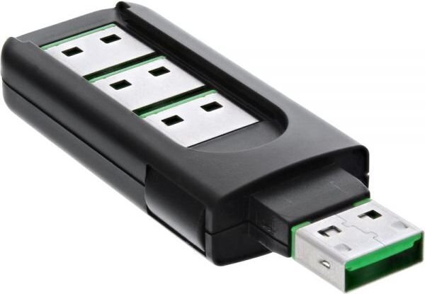 InLine USB Portblocker, 4 port blocker (55723) hind ja info | Korpuste lisatarvikud | hansapost.ee