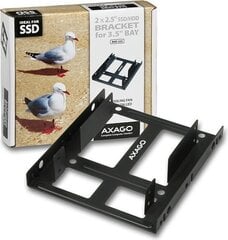 Axago Adapter 2x 2.5" to 3.5" (RHD-225) цена и информация | Аксессуары для компонентов | hansapost.ee