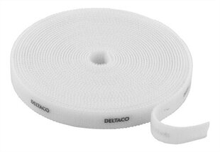 Лента с застёжкой липучкой для кабелей Deltaco CM05W цена и информация | Аксессуары для компонентов | hansapost.ee