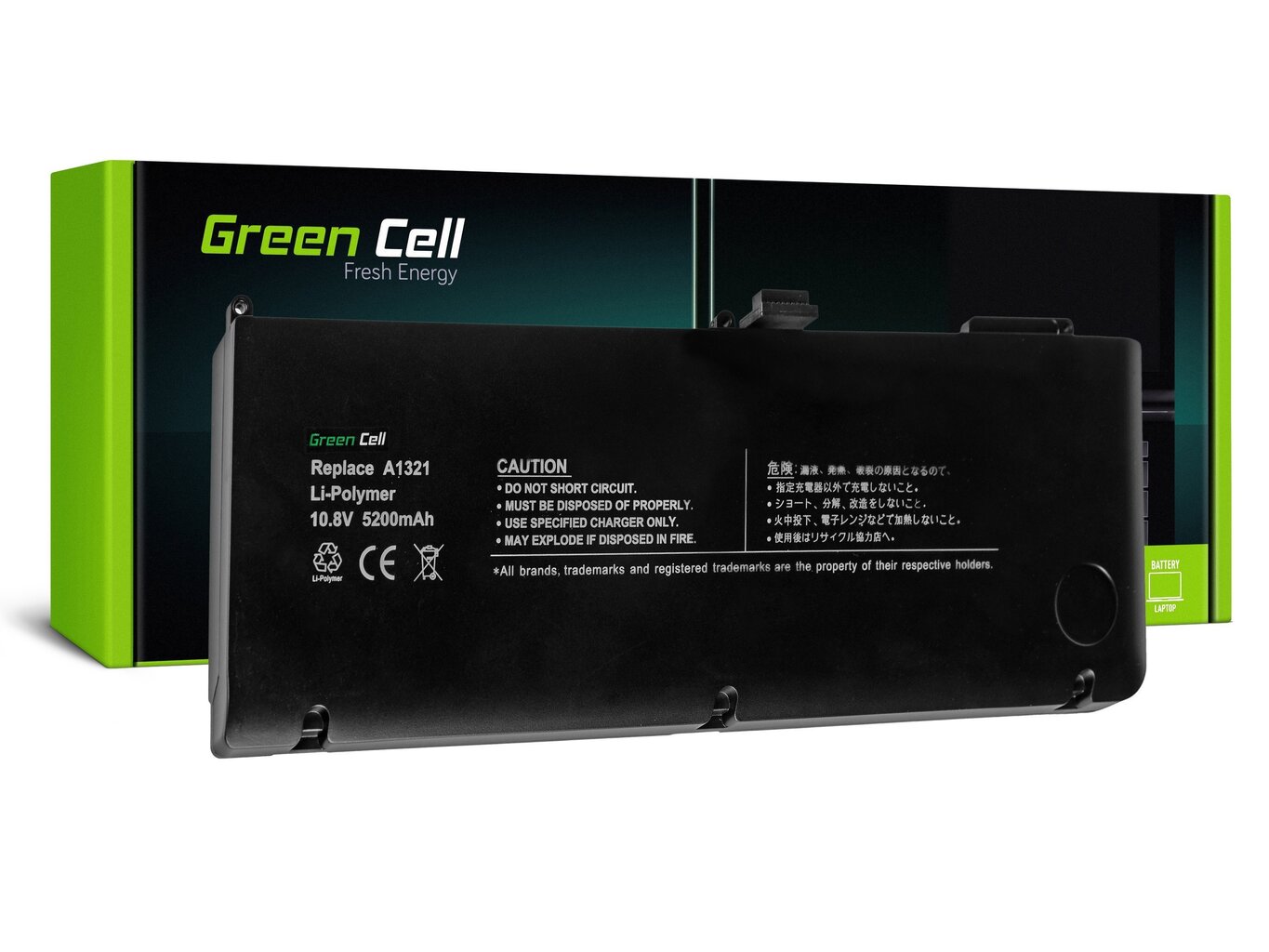 Green Cell ® Laptop Battery A1321 for Apple MacBook Pro 15 A1286 2009-2010 hind ja info | Sülearvuti akud | hansapost.ee