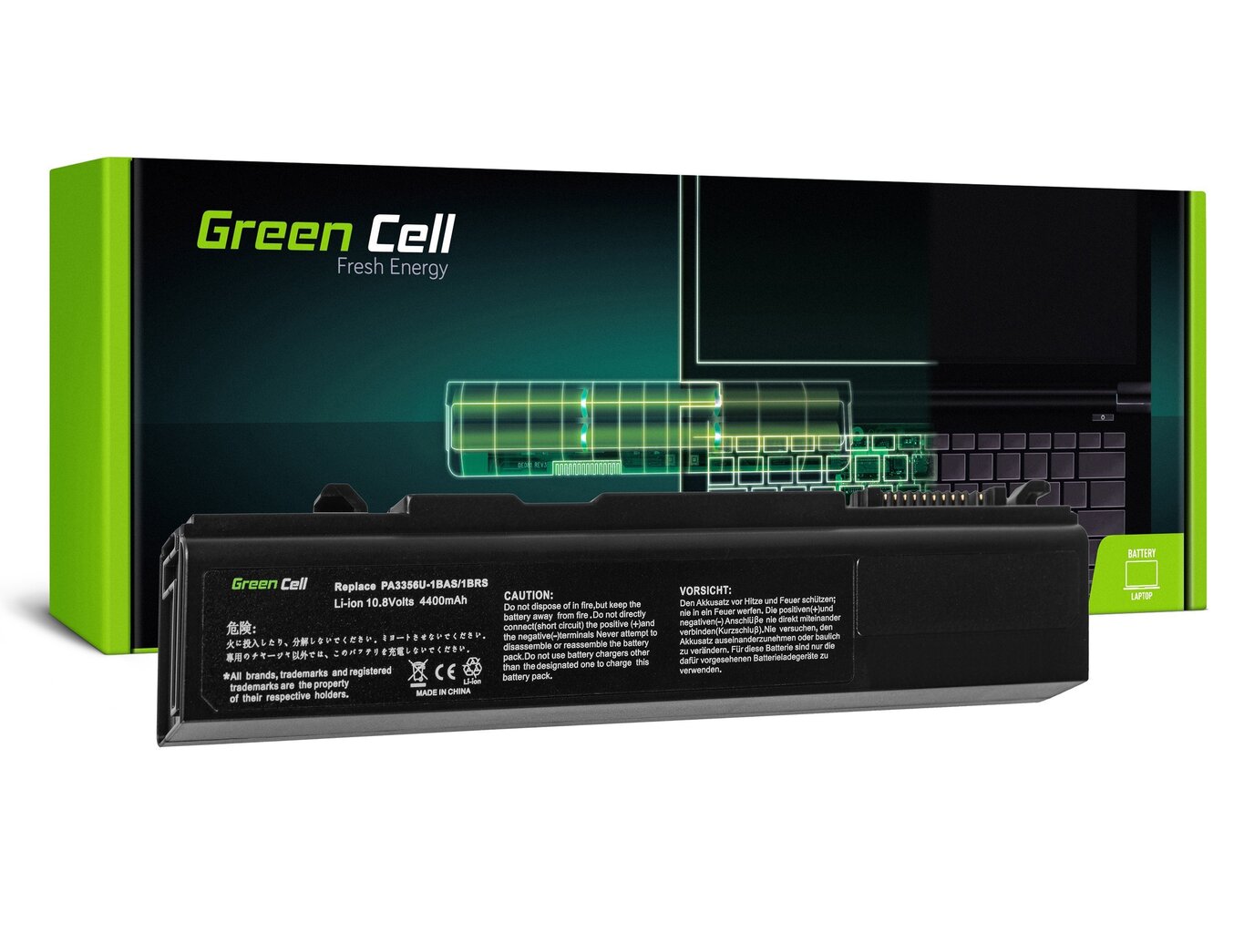 Green Cell Laptop Battery for Toshiba Tecra A2 A9 A10 S3 S5 M10 Portage M300 M500 hind ja info | Sülearvuti akud | hansapost.ee