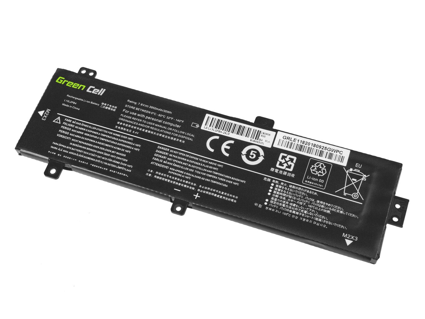 Green Cell Laptop Battery L15C2PB3 L15L2PB4 L15M2PB3 L15S2TB0 Lenovo Ideapad 310-15IAP 310-15IKB 310-15ISK 510-15IKB 510-15ISK цена и информация | Sülearvuti akud | hansapost.ee