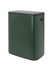 Brabantia Bo touch Bin prügikast, 2x30L, Pine Green hind ja info | Prügikastid | hansapost.ee