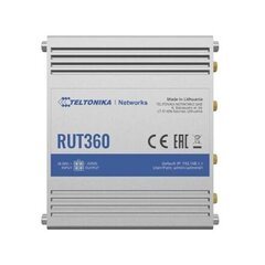 Teltonika Industrial Cellular Router RUT360 LTE CAT6 1 x LAN ports, 10 hind ja info | Ruuterid | hansapost.ee