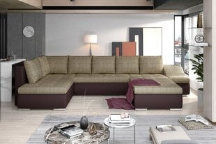 Universaalne pehme nurgadiivan Giovanni, beež/must price and information | Corner sofas and corner sofa beds | hansapost.ee