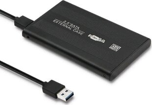 Qolteci välise kõvaketta korpus HDD / SSD 2,5 "SATA3 USB 3.0 | Must hind ja info | Qoltec Arvutid ja IT- tehnika | hansapost.ee