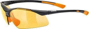 Спортивные очки Uvex Sportstyle 223, черные/оранжевый цена и информация | Uvex Велосипеды, самокаты, ролики, скейтборды | hansapost.ee