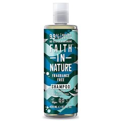 Faith in Nature lõhnavaba šampoon tundlikule peanahale, 400ml hind ja info | Šampoonid | hansapost.ee