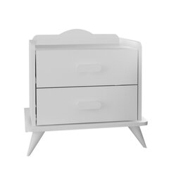 Ночной столик Kalune Design Andaz, белый цена и информация | Ночные шкафы | hansapost.ee