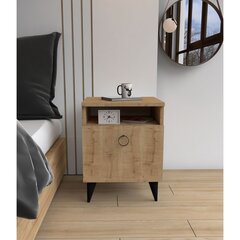 Ночной столик Kalune Design 835, 52 см, коричневый цена и информация | Прикроватные тумбочки | hansapost.ee