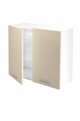 Подвесной кухонный шкафчик Halmar Vento GC 80/72 с сушилкой для посуды, песочный/белый цвет цена и информация | Кухонные шкафчики | hansapost.ee