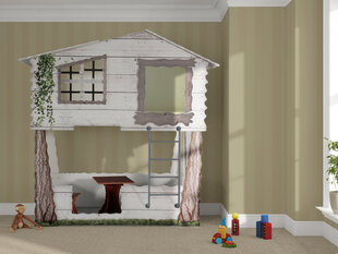 Двухъярусная кровать с матрасами Tree House, белая цена и информация | Детские кровати | hansapost.ee