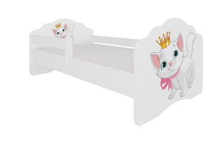 Детская кровать со съемной защитой ADRK Furniture Casimo Cat, 70x140 см цена и информация | Детские кровати | hansapost.ee