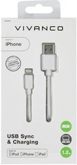 Vivanco кабель Lightning - USB 1.2 м (36299) цена и информация | Borofone 43757-uniw | hansapost.ee